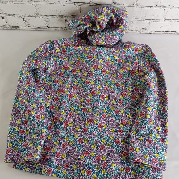 'GAP' FLORAL FLEECE LOGO HOODIE FULL~ZIP JACKET - Picture 13 of 16